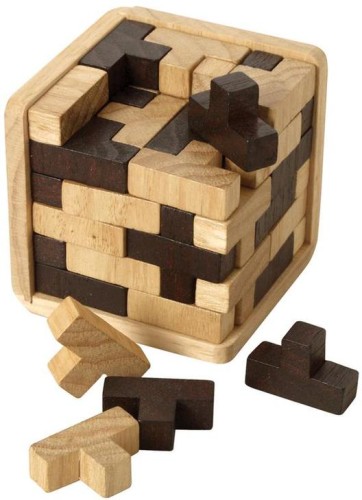 ŁAMIGŁÓWKA T-CUBE DREWNIANA LOGICZNA UKŁADANKA PUZZLE 1