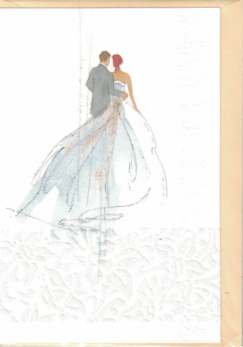 Karnet ślubny Pocztówka Para Młoda Prezent