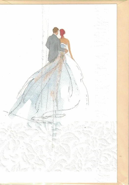 Karnet ślubny Pocztówka Para Młoda Prezent