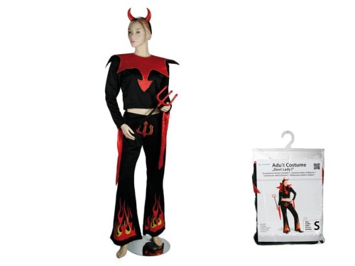 DAMSKI STRÓJ DIABLICY PRZEBRANIE STRÓJ DIABEŁ