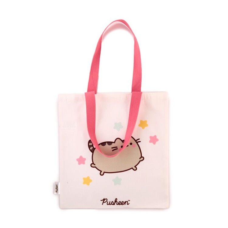 Torba Pusheen na ramię shopper - ekologiczna torba na zakupy z kotem  (2).jpg