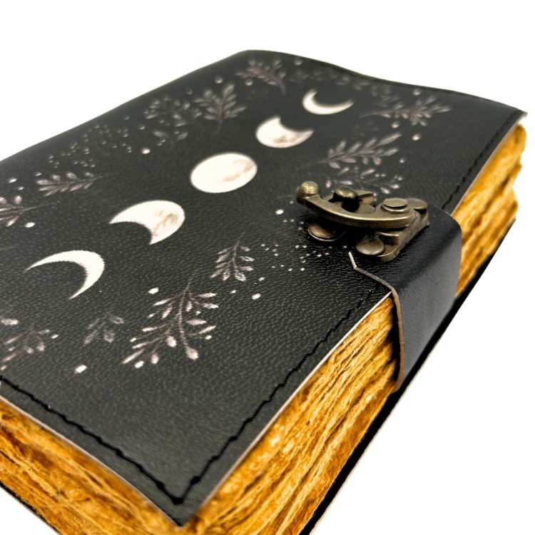 Notes Skórzany Retro Fazy Księżyca - Skóra Kozia - 200 stron  (6).jpg