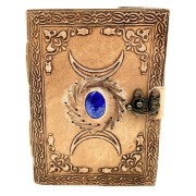 Notes Skórzany Triple Moon z Kamieniem - Fazy Księżyca - 200 stron  (4).jpg