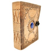 Notes Skórzany Triple Moon z Kamieniem - Fazy Księżyca - 200 stron  (5).jpg