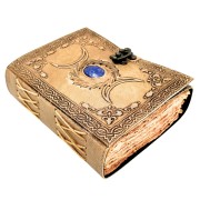 Notes Skórzany Triple Moon z Kamieniem - Fazy Księżyca - 200 stron  (6).jpg