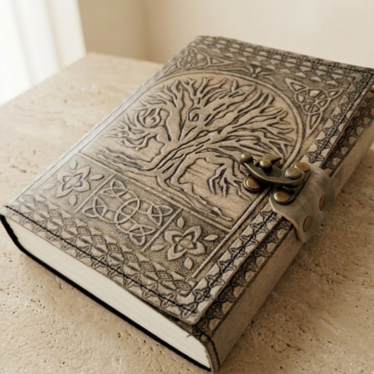 Notes Skórzany Drzewo Życia - Notatnik Retro - Skóra Bawola - 200 stron  (2).jpg