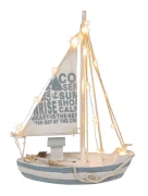 Drewniana łódź żaglowa z LED - dekoracja marynistyczna i prezent retro  (4).webp