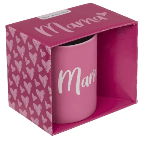 Kubek dla Mamy na prezent - różowy kubek z napisem Mama 320ml  (2).webp