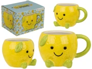 Kubek Cytrynka Kawaii 3D - uroczy żółty kubek na prezent 385ml  (1).webp