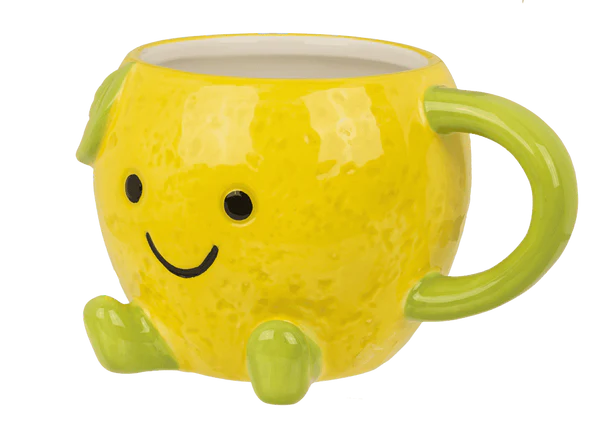 Kubek Cytrynka Kawaii 3D - uroczy żółty kubek na prezent 385ml  (4).webp