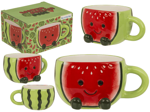 Kubek Arbuz Kawaii 3D - uroczy kubek owoc na prezent 370ml  (1).webp