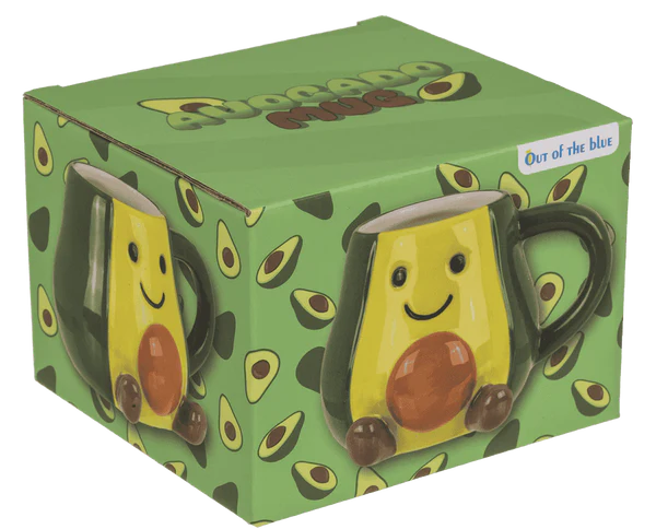 Kubek Awokado Kawaii 3D - uroczy zielony kubek na prezent 370ml  (2).webp