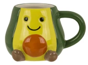 Kubek Awokado Kawaii 3D - uroczy zielony kubek na prezent 370ml  (3).webp