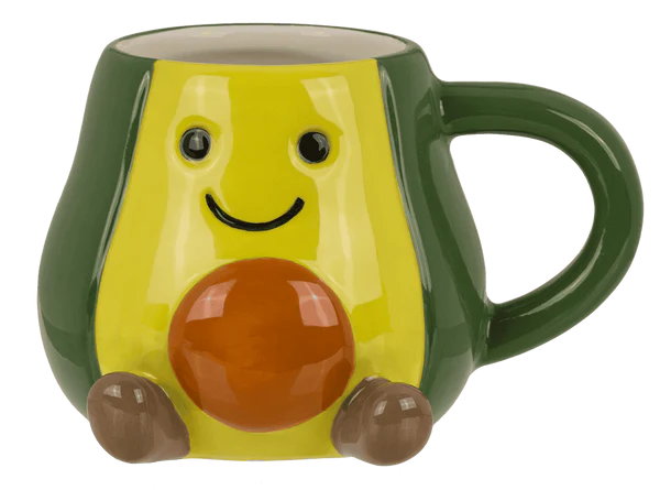 Kubek Awokado Kawaii 3D - uroczy zielony kubek na prezent 370ml  (3).webp