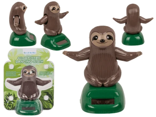 Leniwiec solarny tańczący - figurka na biurko z panelem słonecznym  (1).webp