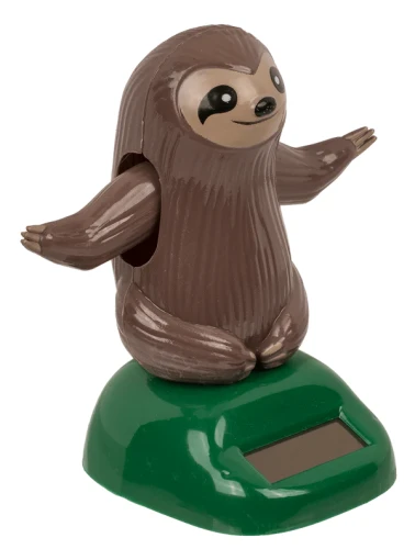 Leniwiec solarny tańczący - figurka na biurko z panelem słonecznym  (4).webp