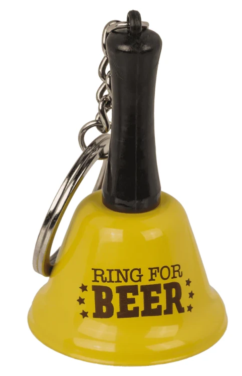 Brelok dzwonek na piwo gin i wino - śmieszny breloczek do kluczy metalowy  (3).webp