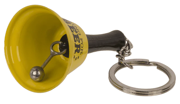 Brelok dzwonek na piwo gin i wino - śmieszny breloczek do kluczy metalowy  (6).webp