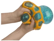 Gigantyczny gniotek brokatowy w siatce - duża piłka antystresowa XXL  (6).webp