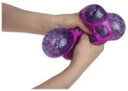 Gigantyczny gniotek brokatowy w siatce - duża piłka antystresowa XXL  (9).webp