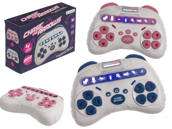 Gra zręcznościowa Chase the Arrows - kieszonkowa konsola LED refleks  (1).webp