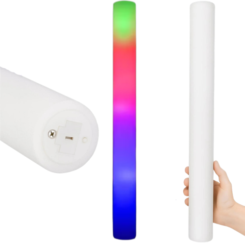 Pałka LED Imprezowa - Świecący Miecz Świetlny 3 Tryby 47cm 7