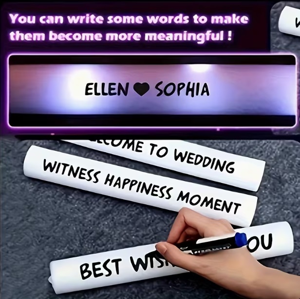 Żółta pałka LED - świecący miecz imprezowy 47cm światło stałe  (2).jpg