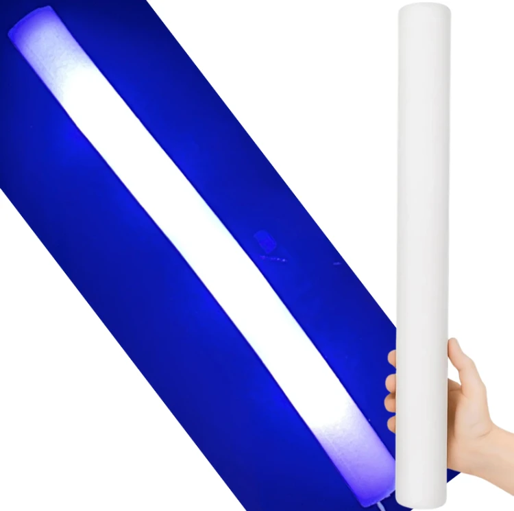 Fioletowa pałka LED - świecący miecz imprezowy 47cm światło stałe  (1).png