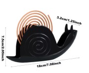 Czarny stojak na kadzidełka ślimak - uchwyt na spirale na komary  (2).jpg