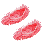 Kapcie Mop Różowe - Nakładki Czyszczące z Mikrofibry 2 szt. .jpg