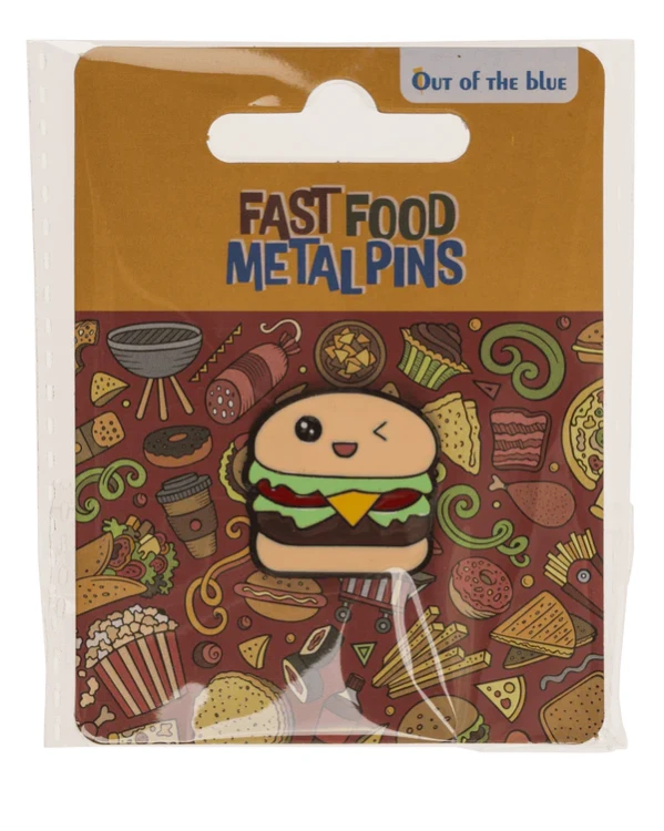 Metalowy pin fast food do plecaka i kurtki - przypinka 1 szt.  (3).webp