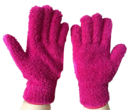 Rękawiczki z mikrofibry do kurzu i roślin - łapki do sprzątania (4)