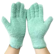 Rękawiczki z mikrofibry do kurzu i roślin - magiczna łapka 2w1  (3)