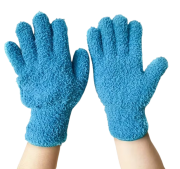 Rękawiczki z mikrofibry do kurzu i roślin - rękawica do sprzątania 3