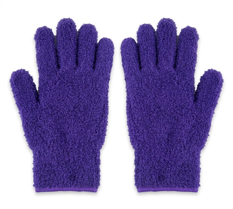 Rękawiczki z mikrofibry do kurzu i roślin - czyścik do liści 2w1  (1)