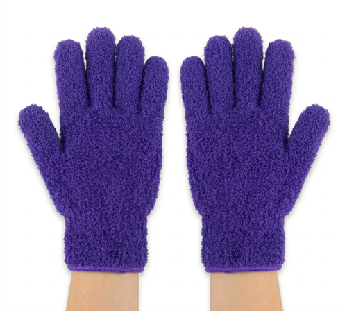 Rękawiczki z mikrofibry do kurzu i roślin - czyścik do liści 2w1  (2)