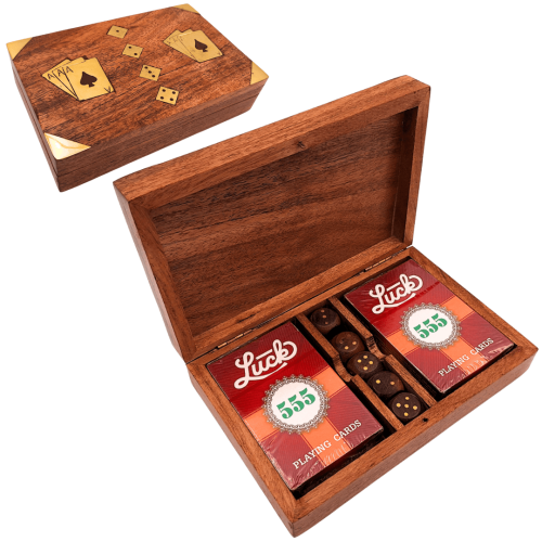 Zestaw do gry w karty i kości w drewnianym pudełku - elegancki prezent  (1).png