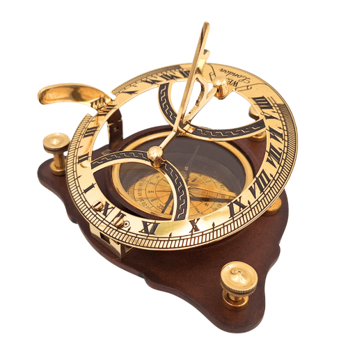 Zegar słoneczny z kompasem na drewnianej podstawie - prezent retro  (1).png