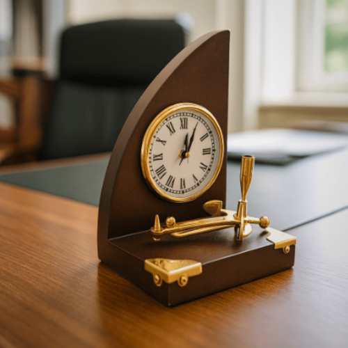 Marynistyczny zestaw biurkowy - zegar i organizer kapitański na prezent  (2).png