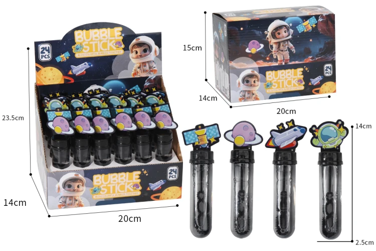 Bańki mydlane Kosmos dla dzieci - zestaw z figurką rakiety i astronauty .jpg