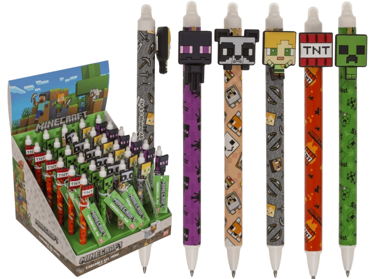 Długopis wymazywalny Minecraft - Ścieralny długopis dla fana gier  (1).png