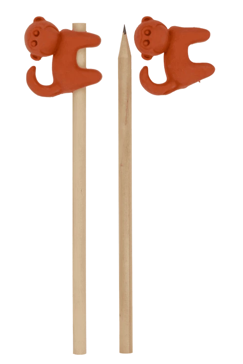 Ołówek z gumką zwierzątka - Śmieszny ołówek do nauki pisania  (4).png