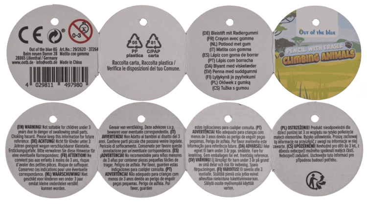 Ołówek z gumką zwierzątka - Śmieszny ołówek do nauki pisania  (8).png