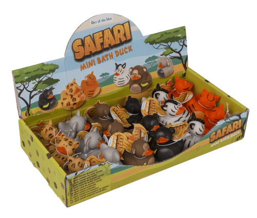 Kaczuszka do kąpieli safari - Gumowa kaczka piszcząca dla dzieci  (2).png