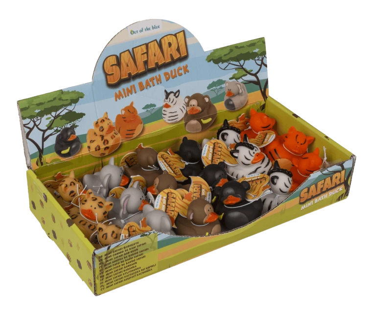 Kaczuszka do kąpieli safari - Gumowa kaczka piszcząca dla dzieci  (2).png
