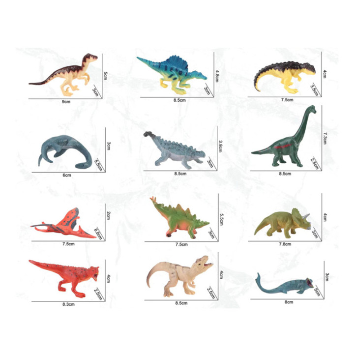 Zestaw figurek dinozaurów - mini kolekcja jurajski świat zabawka  (2).jpg