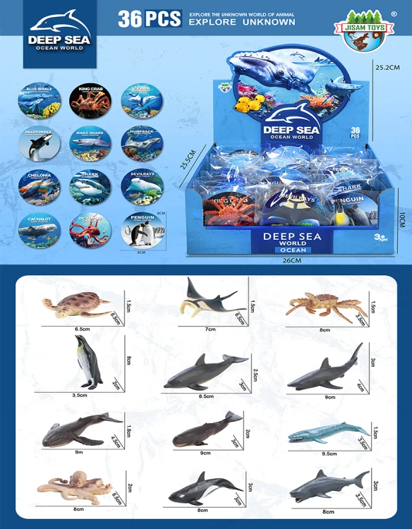 Figurki zwierzęta morskie - zestaw podwodny świat ocean zabawka  (2).jpg