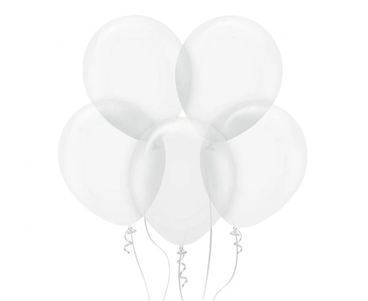 Balony 18" Standard Transparent , 25 szt.