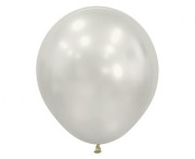 Balony Sempertex 18", Silk, Białe, 15 szt.