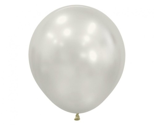 Balony Sempertex 18", Silk, Białe, 15 szt.